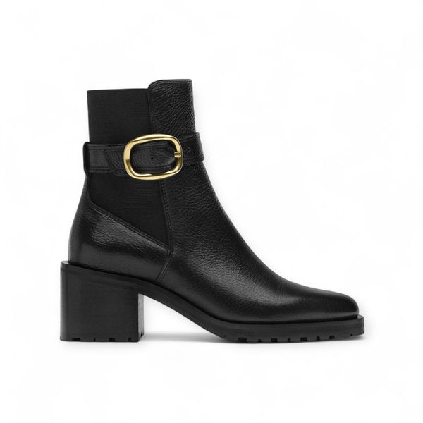 UTERQUE BUCKLE ANKLE BOOTS
