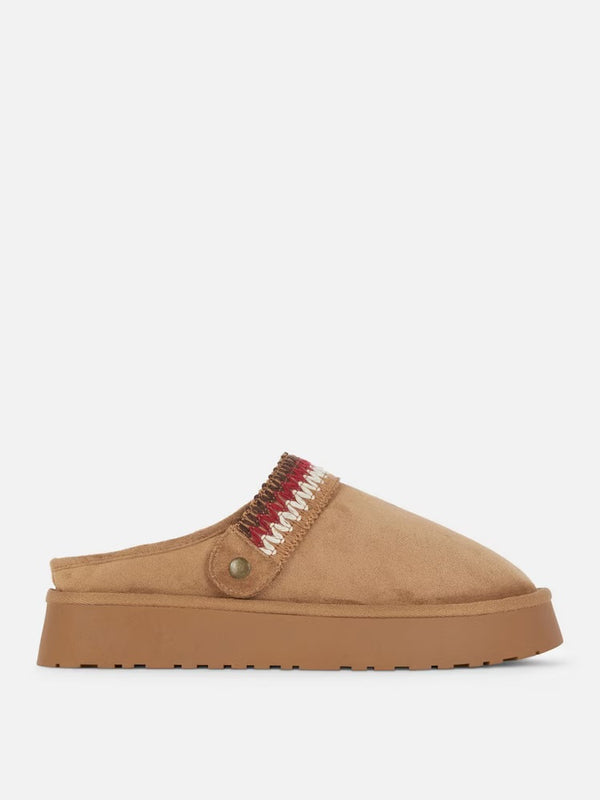 PRIMARK LINED CLOG SLIPPERS