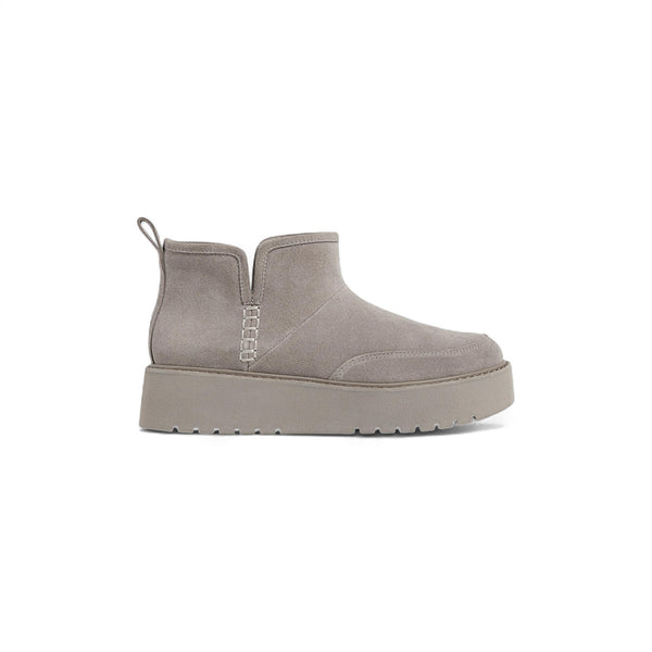STRADIVARIUS FAUX FUR LEATHER ANKLE BOOTS - 9956/470/004