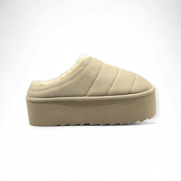 PRIMARK GREY PLATFORM SLIP ONS
