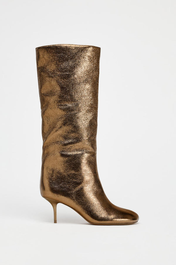 ZARA GOLDEN LONG BOOTS 2003/510/091