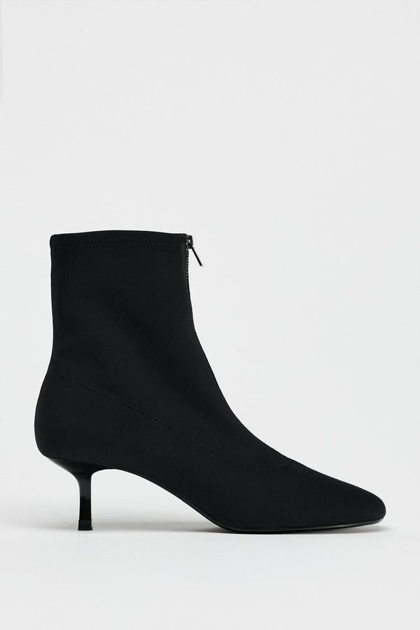 ZARA FABRIC CONE HEEL BOOT 3108/510/800