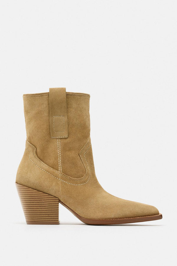 ZARA SUEDE COW BOY BOOT 1127/210/107