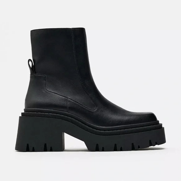 ZARA LEATHER HI BOOTS - 3101/210/800