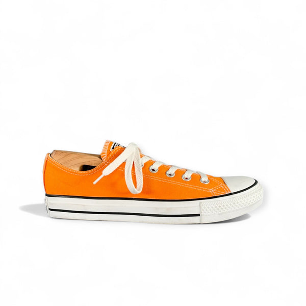 CONVERSE Orange Canvas Low Top Lace-Up Sneakers