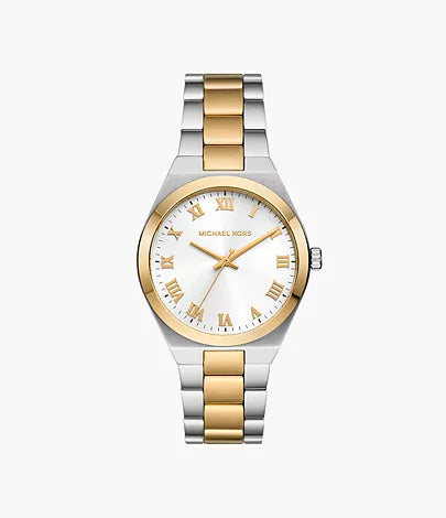 Michael Kors Lennox Three-Hand Two-Tone Stainless Steel Watch Mk 7464