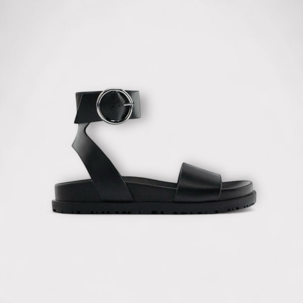 ZARA BUCKLED FLAT SANDALS