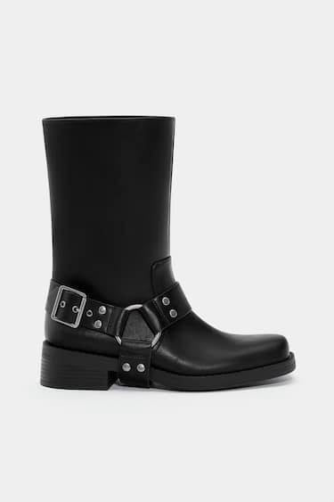 PULL & BEAR STRETCH ANKLE BOOTS