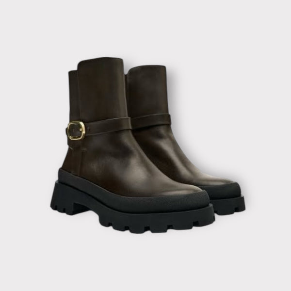 ZARA BOTINE BUCKLE BOOTS