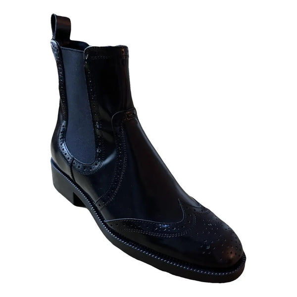 MASSIMO DUTTI FLORAL TOE CHELSEA BOOTS