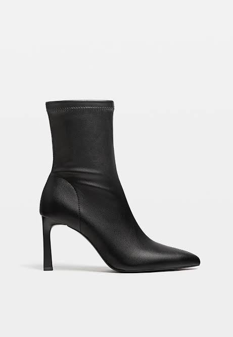 STRADIVARIUS STRETCH HIGH HEEL ANKLE BOOTS