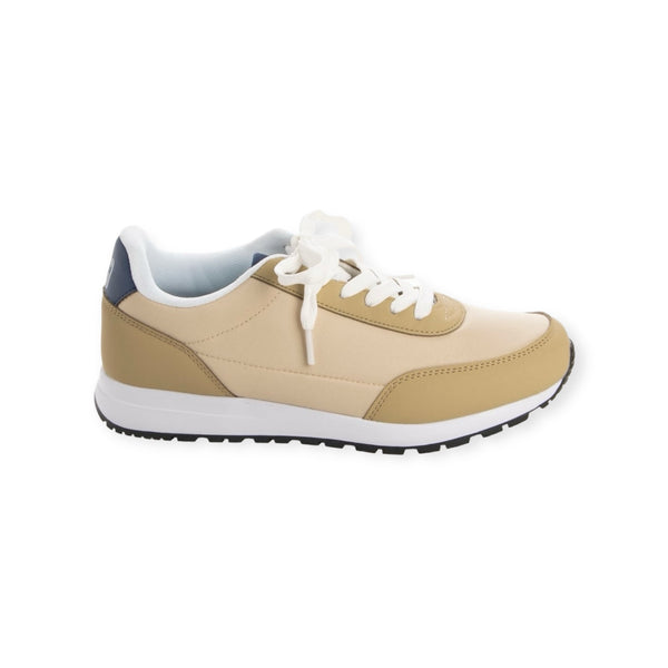 GAP RETRO STLYE NYLON SNEAKER - CREAM/WHITE