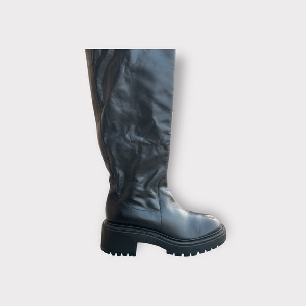 ZARA LEATHER KNEE BOOT
