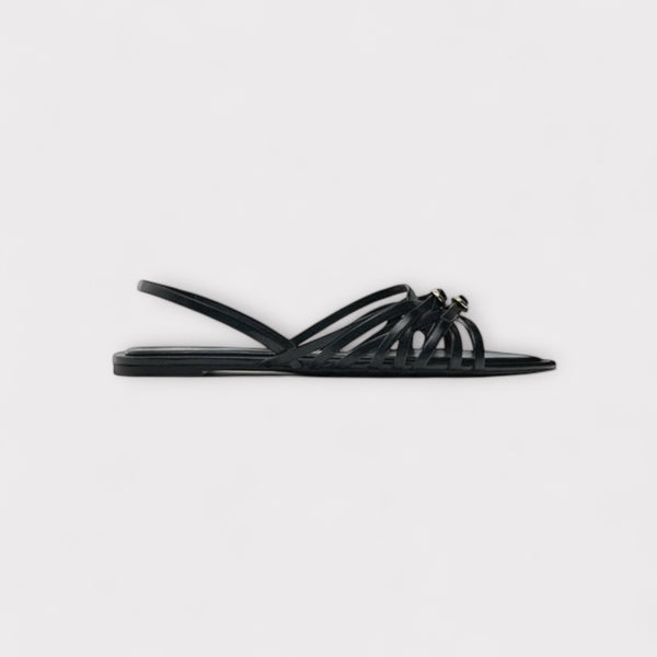 ZARA FLAT CROSS TRAP SANDAL