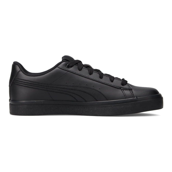 PUMA SMASH VULCANISED V3 LOW TRAINERS - BLACK / BLACK
