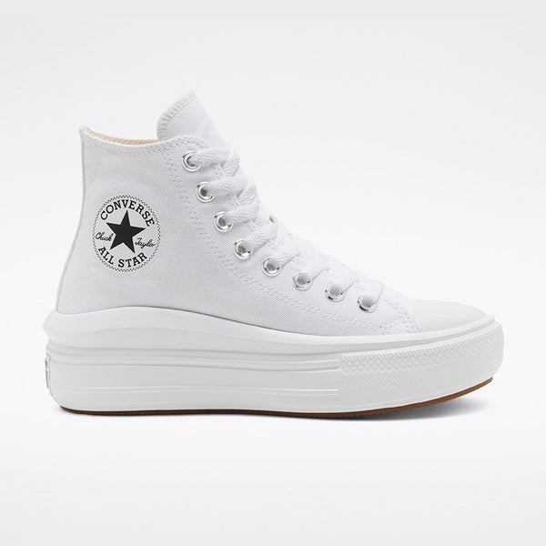 CONVERSE ALL STAR MOVE HIGH TOP - WHITE / NATURAL IVORY / BLACK 568498C
