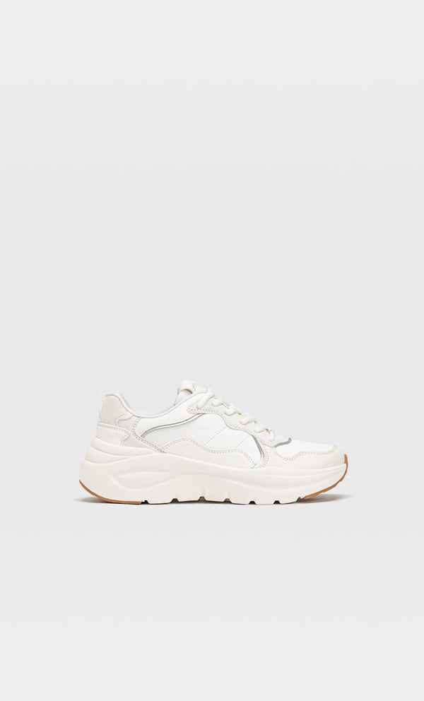STRADIVARIUS RUNNER-WHITE