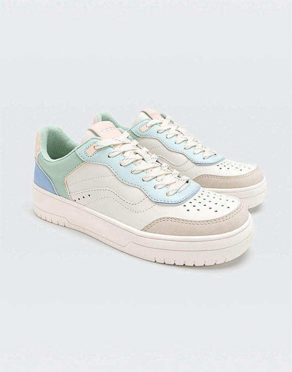 STRADIVARIUS RUNNER SNEAKERS BLUEWHITE