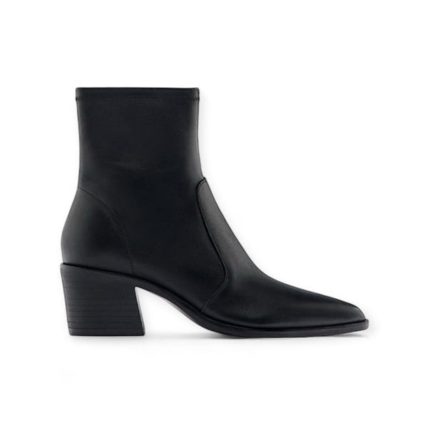 ZARA LEATHER HEELED ANKLE BOOTS
