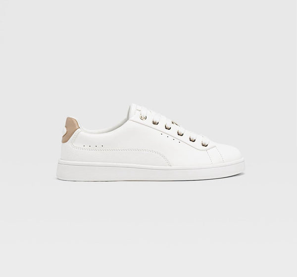 STRADIVARIUS RUNNER SNEAKER-WHITEBROWN