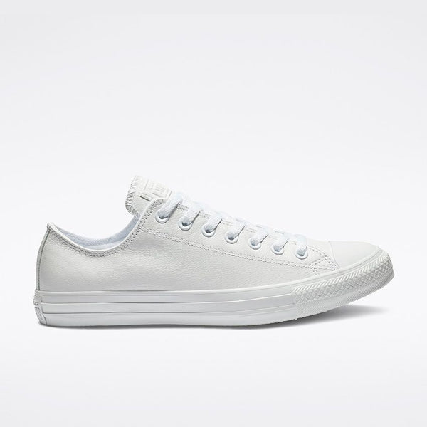 CONVERSE ALL STAR MONO LEATHER LOW TOP - TRIPLE WHITE 136823C