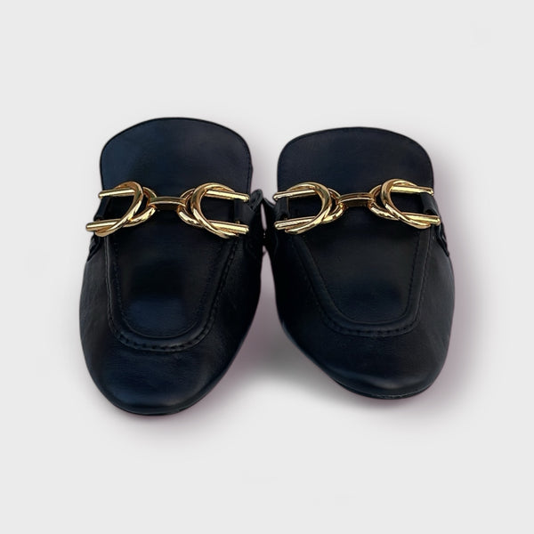 ZARA - BLACK WITH GOLDEN BUCKLE
