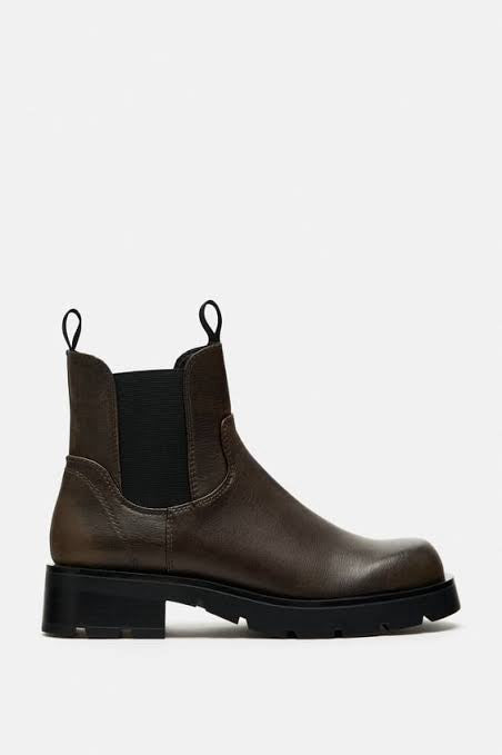 ZARA BROWN CHELSEA BOOT