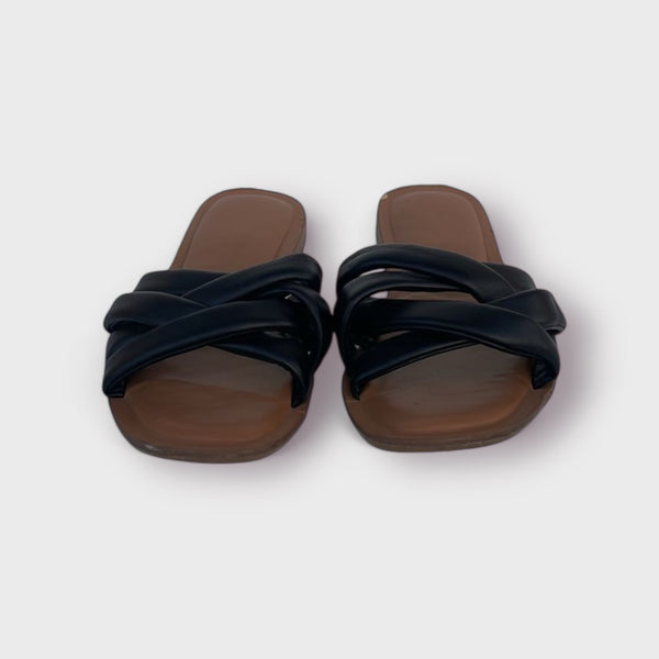 WOMEN FLAT - BLACK/BROWN