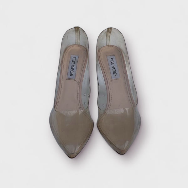 STEVE MADDEN - BEIGE/TRANSPARENT