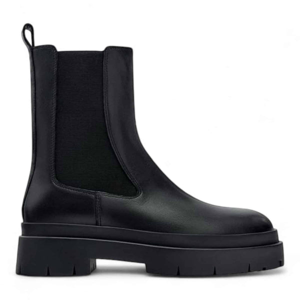 ZARA LEATHER ANKLE BOOTS WITH TRACK SOLE