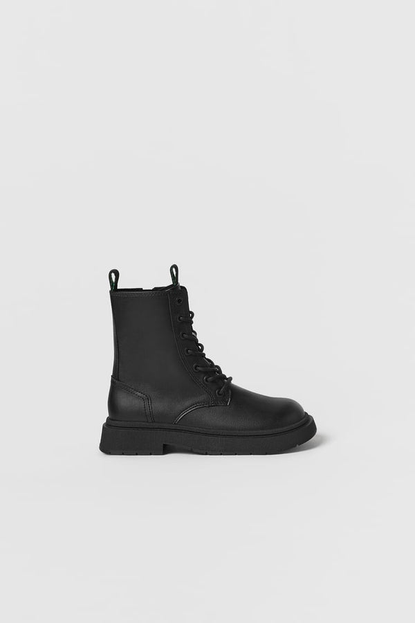 ZARA LACE-UP ANKLE BOOTS