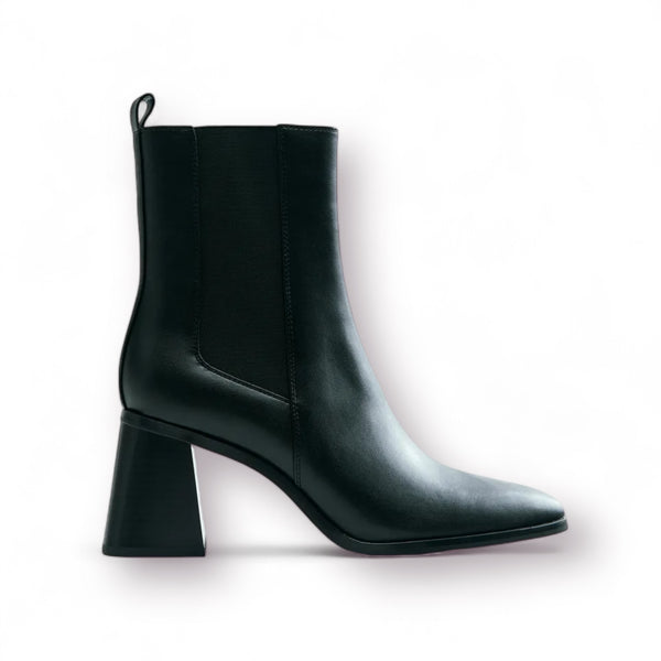 ZARA GEOMETRIC HEELED ANKLE BOOTS
