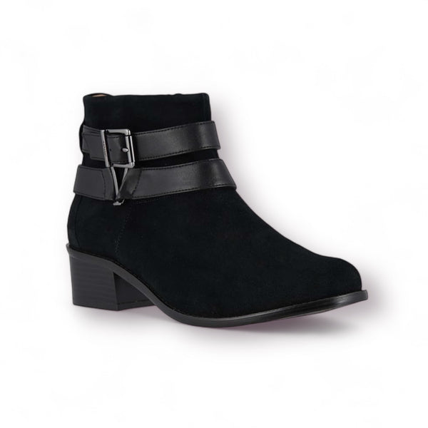 VIONIC HOPE MANA ANKLE BOOT ORTHOTIC ARCH SUPPORT BLACK SUEDE 5M US