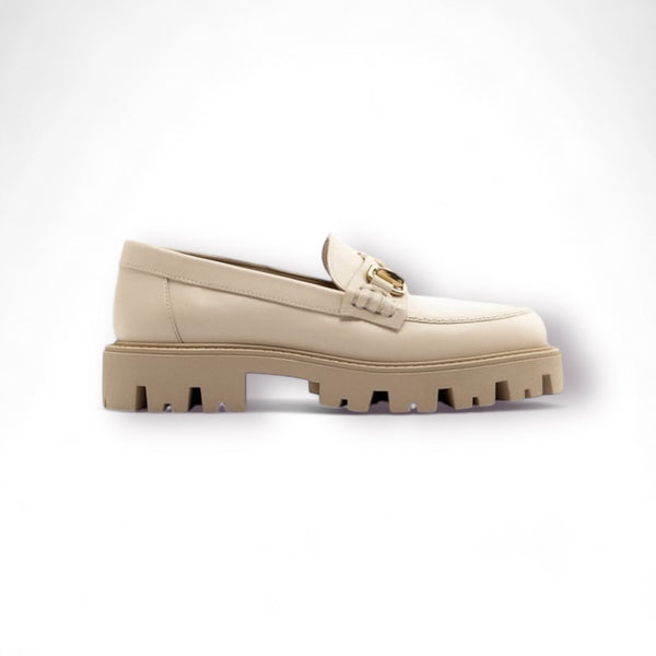 ZARA LUG SOLE LEATHER LOAFERS