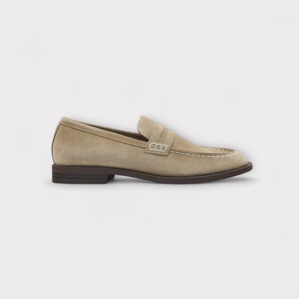 ZARA SPLIT SUEDE LOAFERS