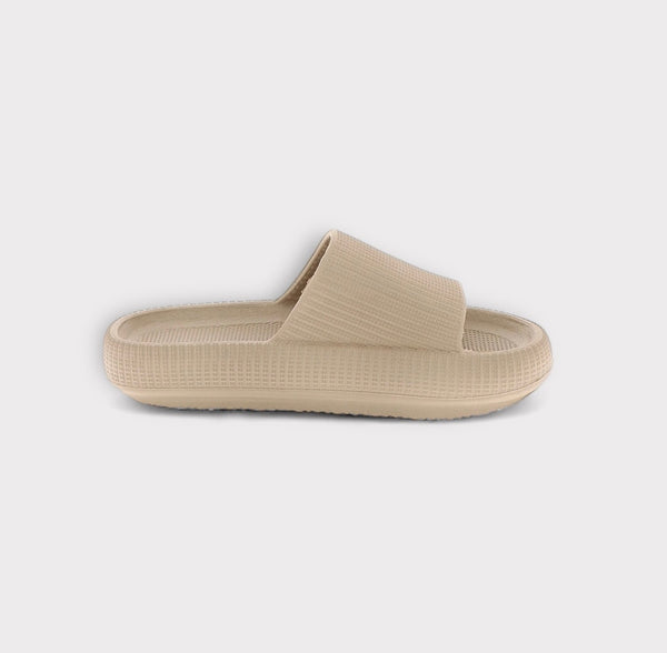 BERSHKA FLIP FLOPS - BEIGE