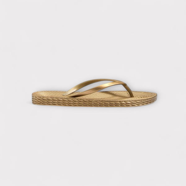 OYSHO SLIPPER - GOLDEN
