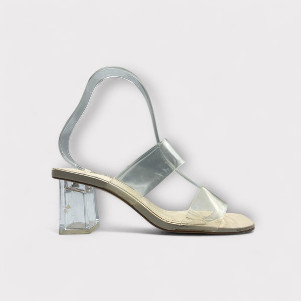 PULL & BEAR TRANSPARENT BLOCK HEEL
