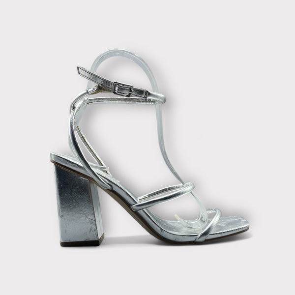 PRIMARK SILVER HEEL