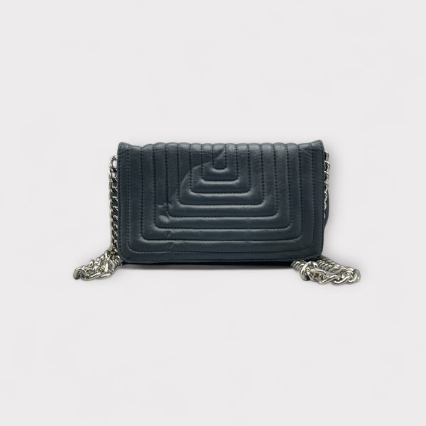 ZARA BLACK LEATHER HANDBAG