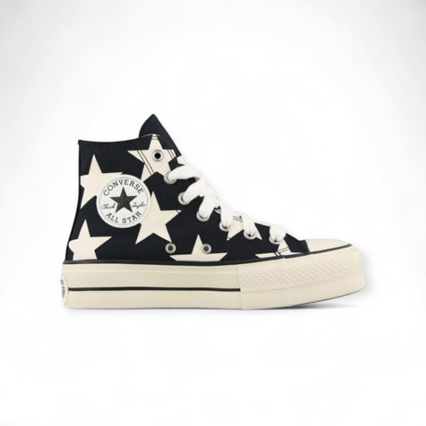 Converse Chuck Taylor All Star Lift Platform Large Stars Black - A09903c