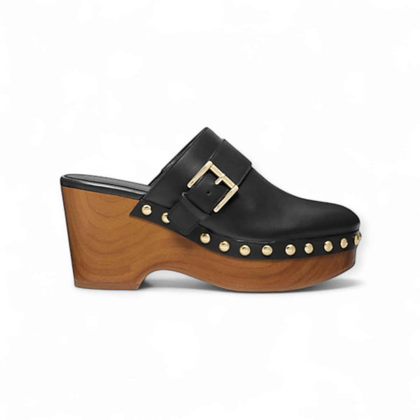 MMICHAEL KORS Rye Studded Leather Platform Clog