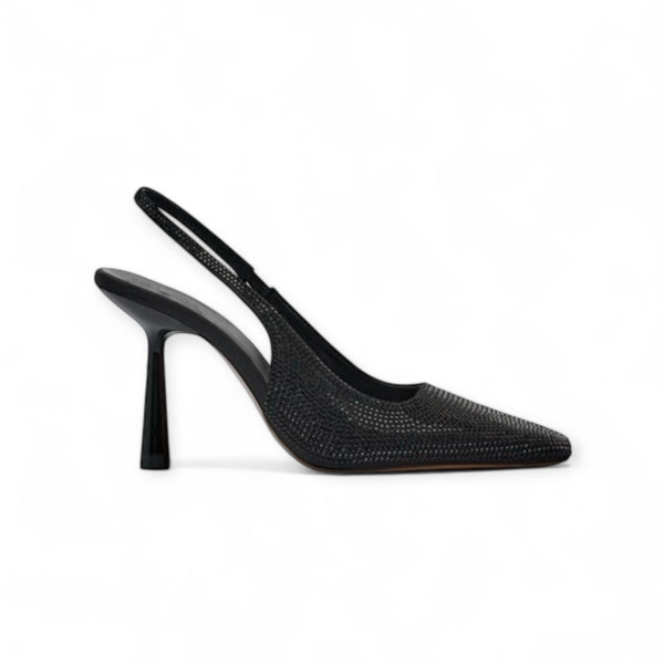 ZARA GALAXY BLACK STONE SLINGBACK HEEL