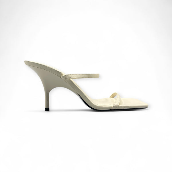ZARA WHITE CONE HEEL