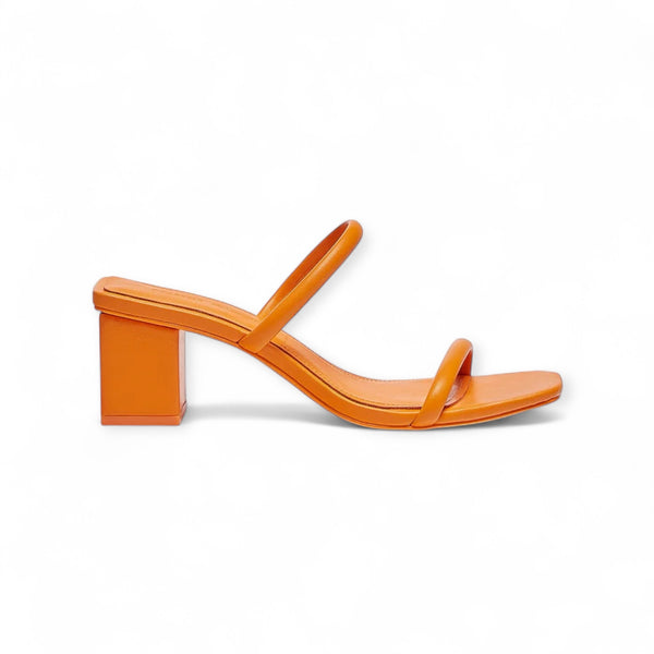 PULL & BEAR ORANGE BLOCK HEEL