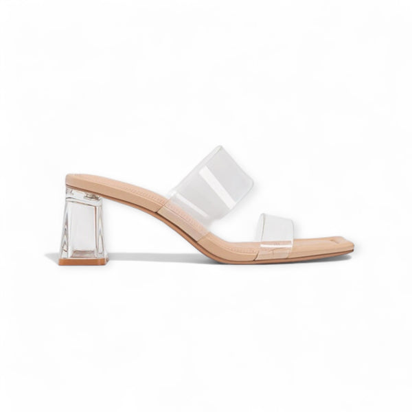 STRADIVARIUS TRANSPARENT BLOCK HEEL
