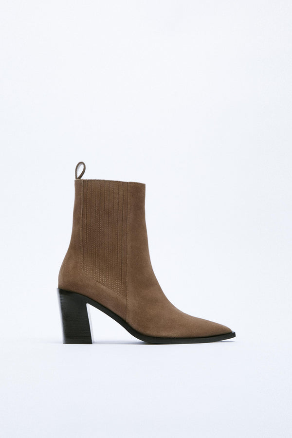ZARA SUEDE COW BOY BOOT 2109/810/131