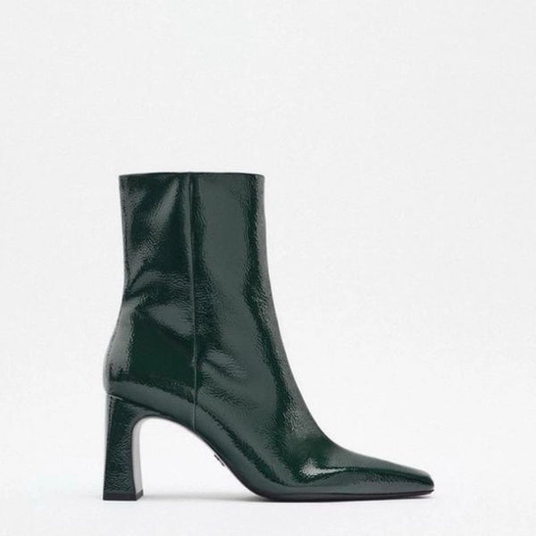 ZARA DARK GREEN ANKLE BOOT 1135/010/500