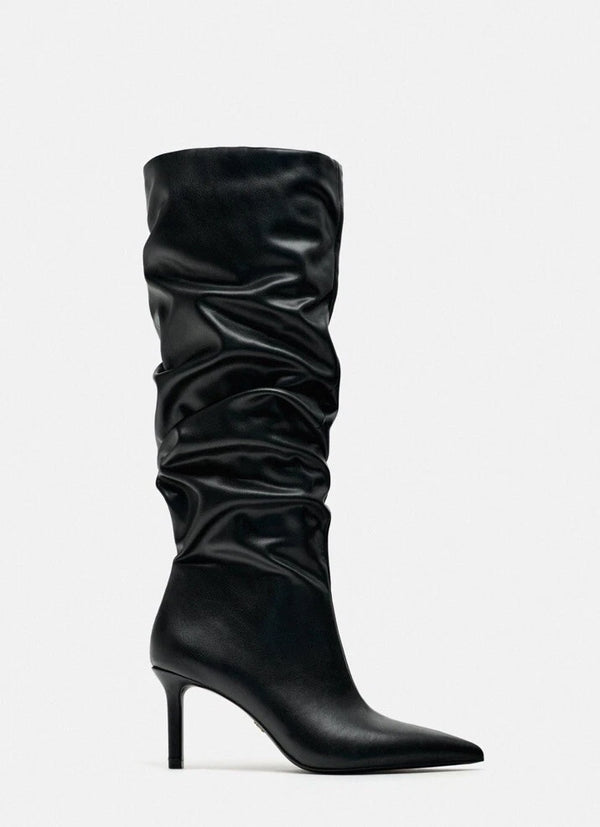ZARA HIGH CONE HEEL SCRABBLE DESIGN 1020/210/800