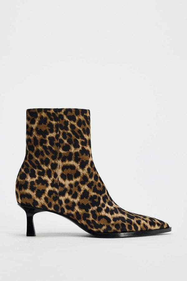 Zara Animal Print Heeled Ankle Boots - 3117/410/195